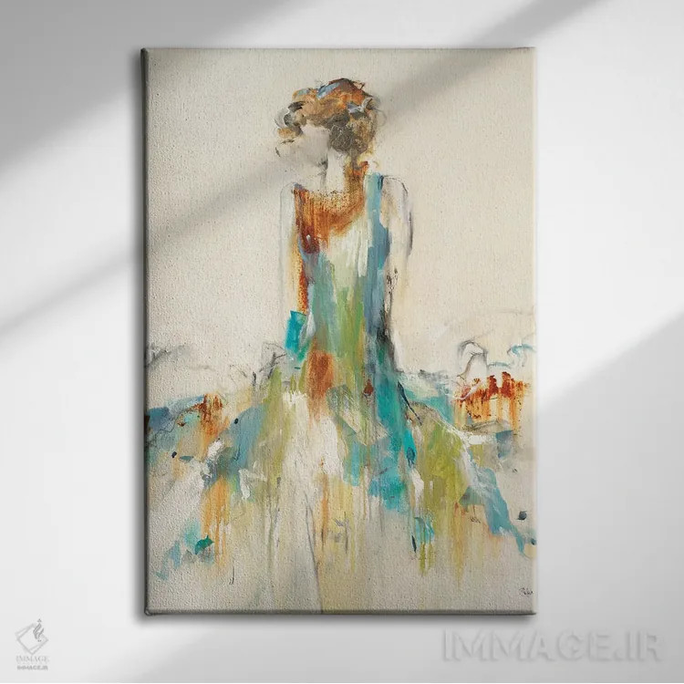 تابلو مدرن زیبایی زنگ زده اثر لیزا ریجرز - نمای روبهرو روی دیوار