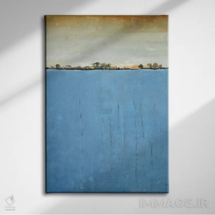 تابلو انتزاعی فراتر از رویاها اثر لیزا ریجرز - نمای روبهرو روی دیوار