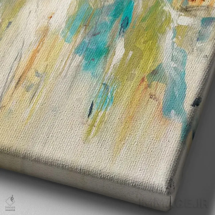 تابلو مدرن زیبایی زنگ زده اثر لیزا ریجرز - نمای نزدیک بافت بوم