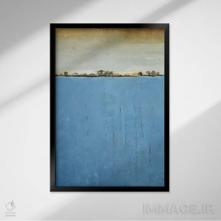 تابلو انتزاعی فراتر از رویاها اثر لیزا ریجرز - نمای قابدار مشکی