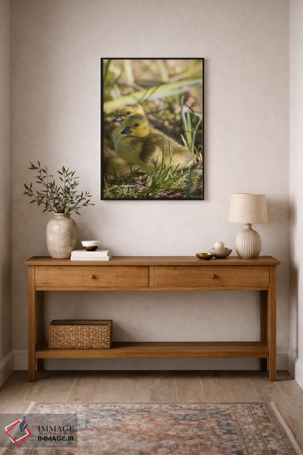 تابلو دکوراتیو جوجه غاز بسیار بامزه اثر لوئیس راث - D1B