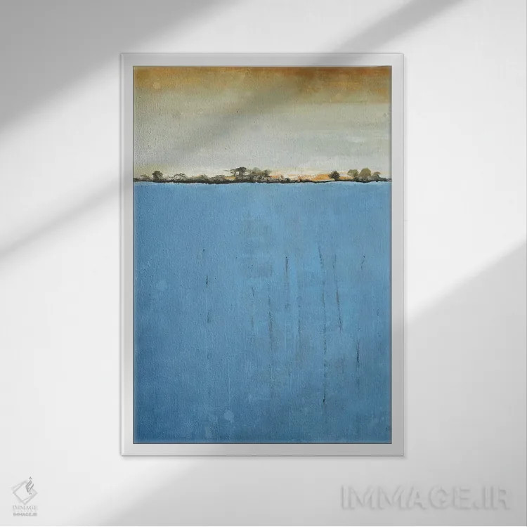 تابلو انتزاعی فراتر از رویاها اثر لیزا ریجرز - نمای قابدار سفید