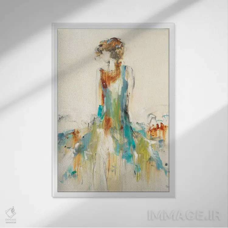 تابلو مدرن زیبایی زنگ زده اثر لیزا ریجرز - نمای قابدار سفید