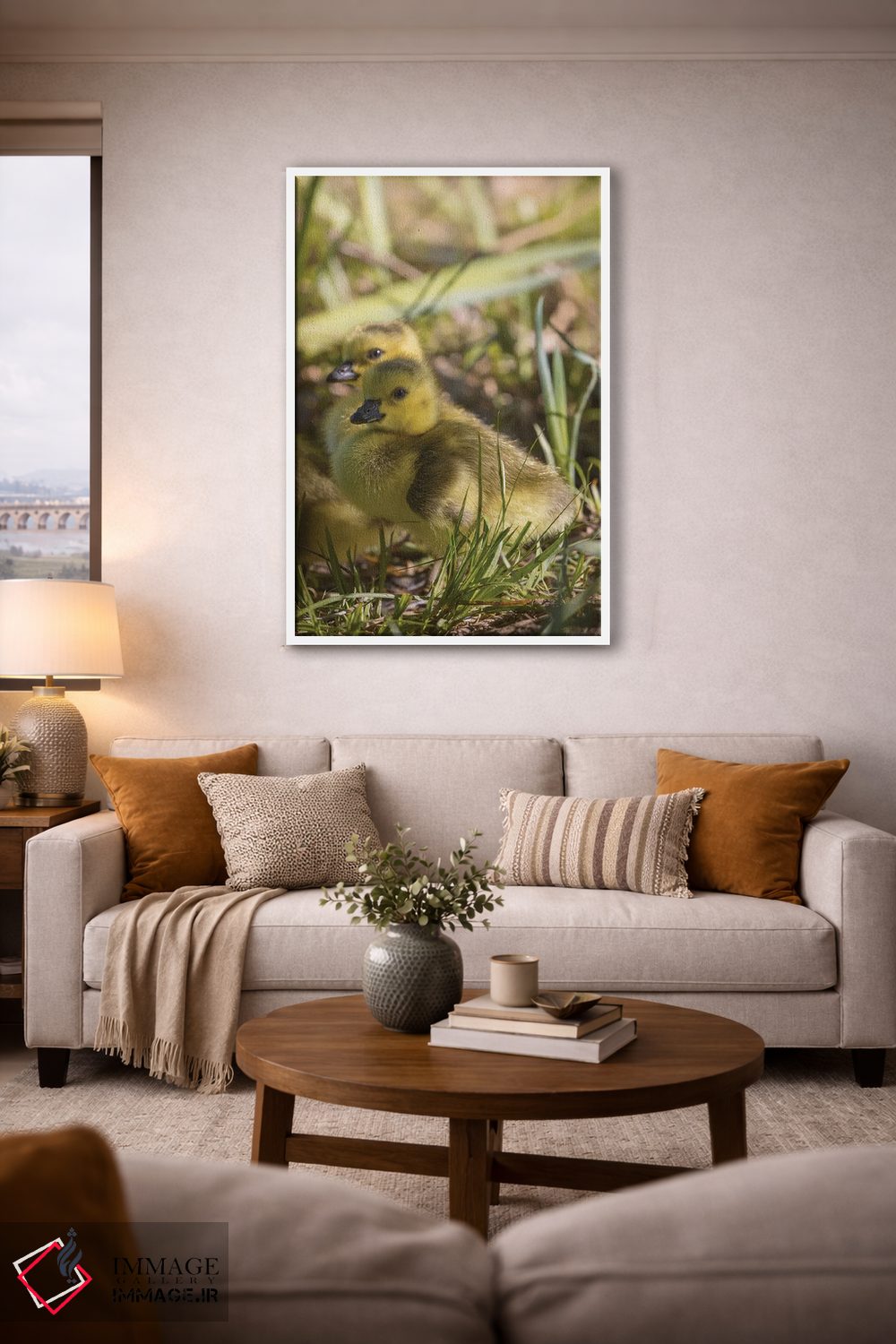 تابلو دکوراتیو جوجه غاز بسیار بامزه اثر لوئیس راث - D2W