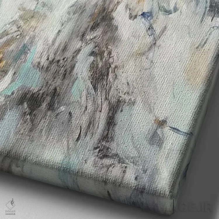 تابلو دکوراتیو انعکاس رمانتیک ۱ اثر لیزا ریجرز - نمای نزدیک بافت بوم