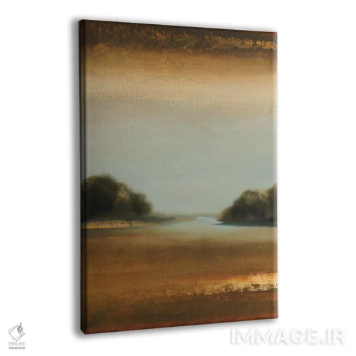 تابلو انتزاعی لحظات آرام ۴ اثر لیزا ریجرز - نمای پرسپکتیو محصول