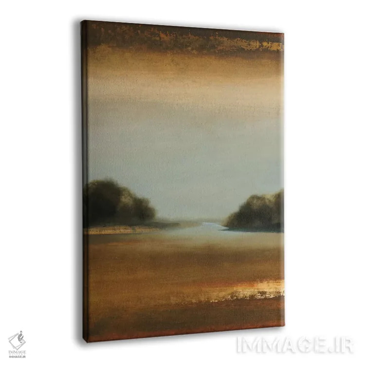 تابلو انتزاعی لحظات آرام ۴ اثر لیزا ریجرز - نمای پرسپکتیو محصول