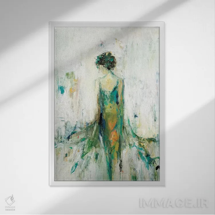 تابلو دکوراتیو جریان رمانتیک اثر لیزا ریجرز - نمای قابدار سفید