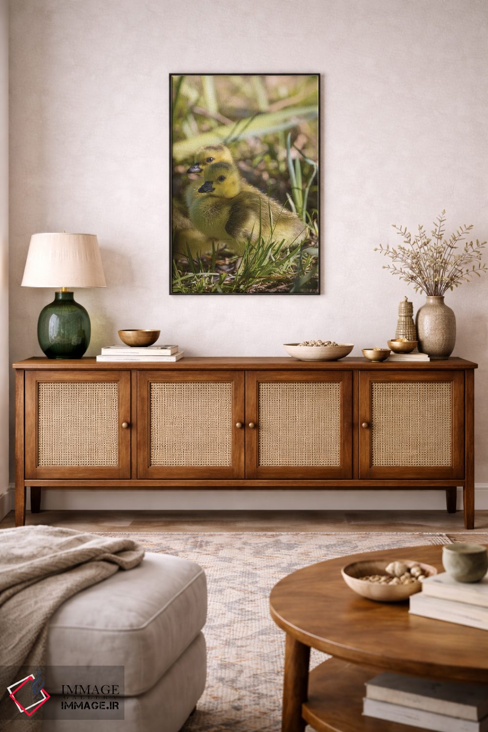 تابلو دکوراتیو جوجه غاز بسیار بامزه اثر لوئیس راث - D3B