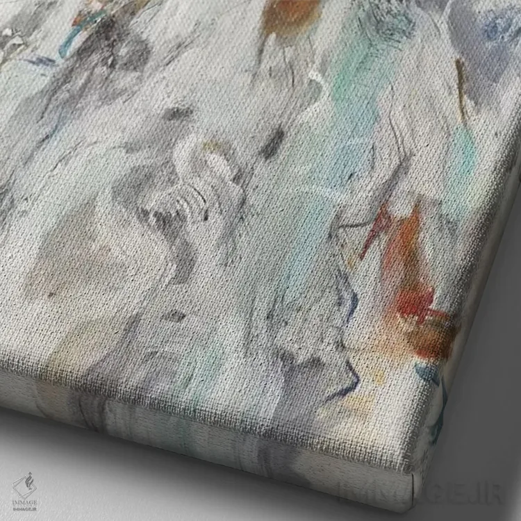 تابلو دکوراتیو انعکاس رمانتیک ۲ اثر لیزا ریجرز - نمای نزدیک بافت بوم