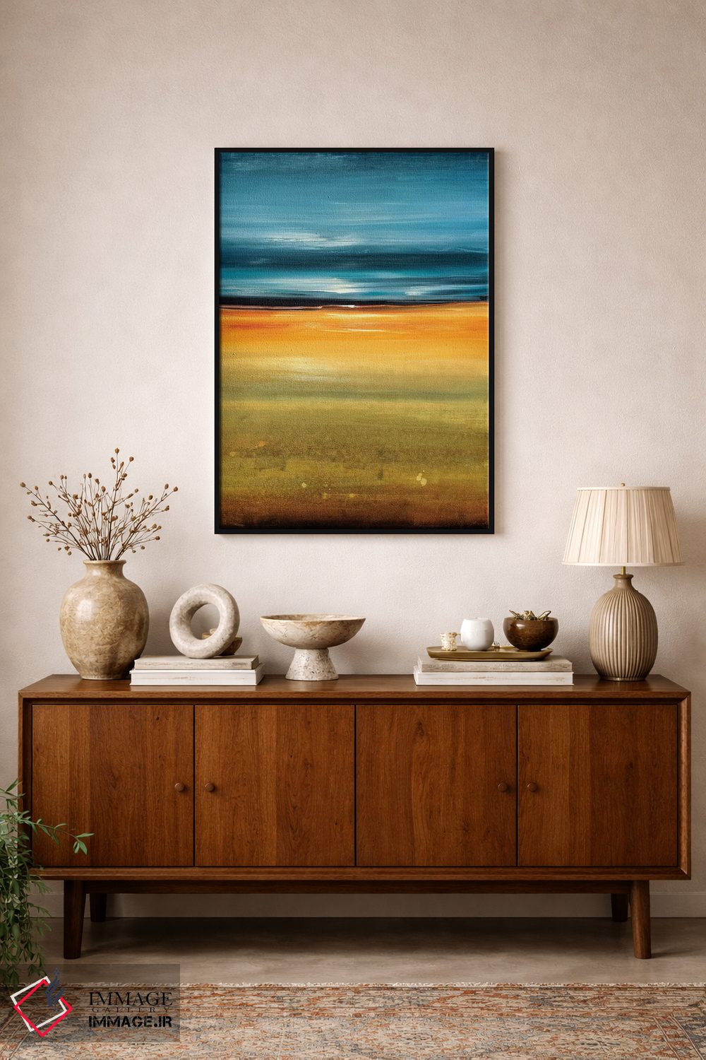 تابلو انتزاعی زمان ایستاده است ۳ اثر لیزا ریجرز - D2B