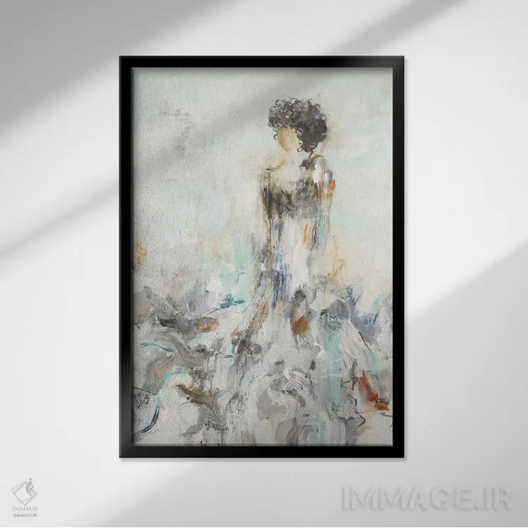 تابلو دکوراتیو انعکاس رمانتیک ۲ اثر لیزا ریجرز - نمای قابدار مشکی