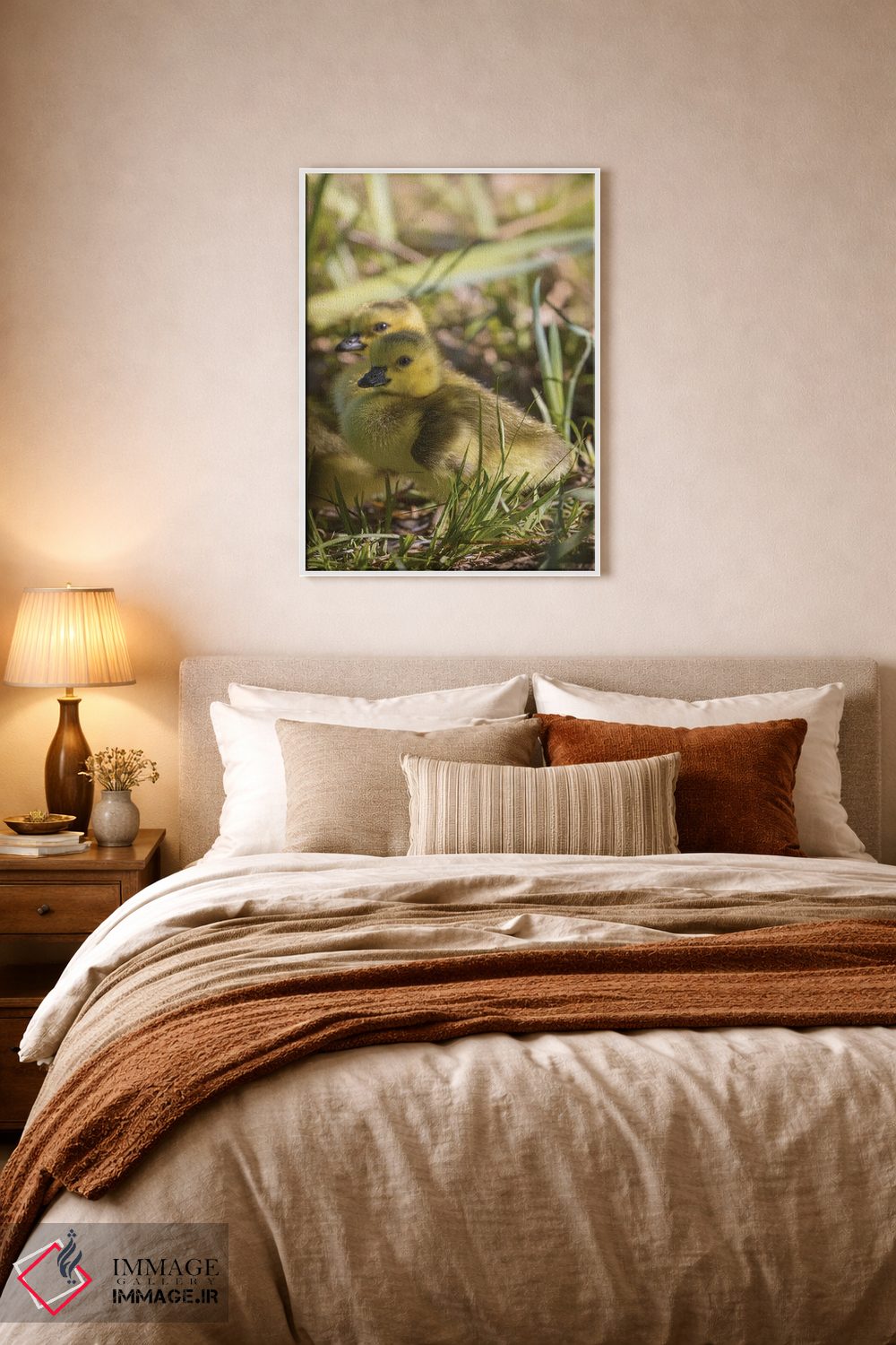 تابلو دکوراتیو جوجه غاز بسیار بامزه اثر لوئیس راث - D5W