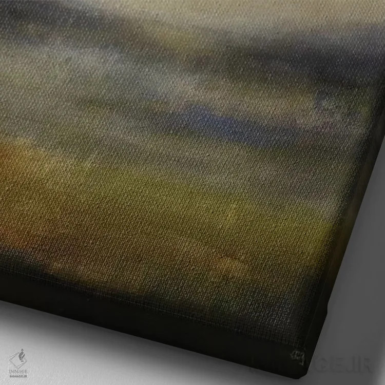 تابلو انتزاعی نماهای ملایم نسخه ۵ اثر لیزا ریجرز - نمای نزدیک بافت بوم