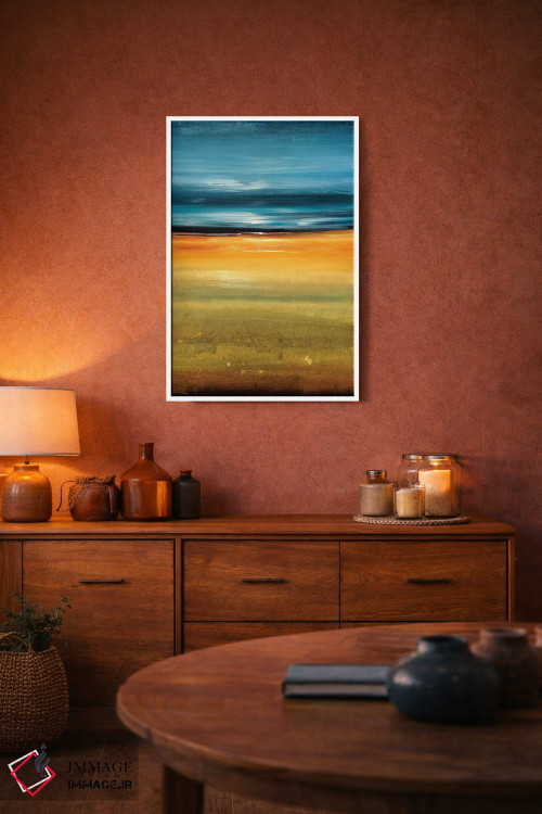 تابلو انتزاعی زمان ایستاده است ۳ اثر لیزا ریجرز - D4W