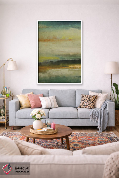 تابلو انتزاعی راز حل شد اثر لیزا ریجرز - D1W