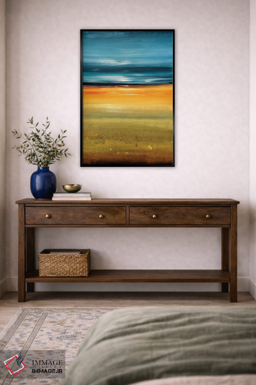 تابلو انتزاعی زمان ایستاده است ۳ اثر لیزا ریجرز - D6B