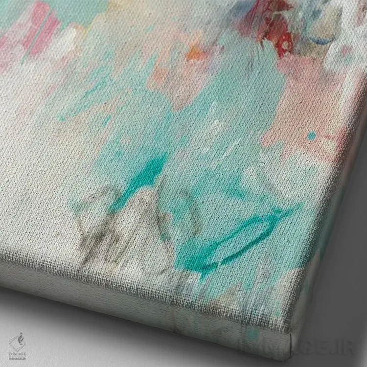 تابلو دکوراتیو رمانس در هواست اثر لیزا ریجرز - نمای نزدیک بافت بوم