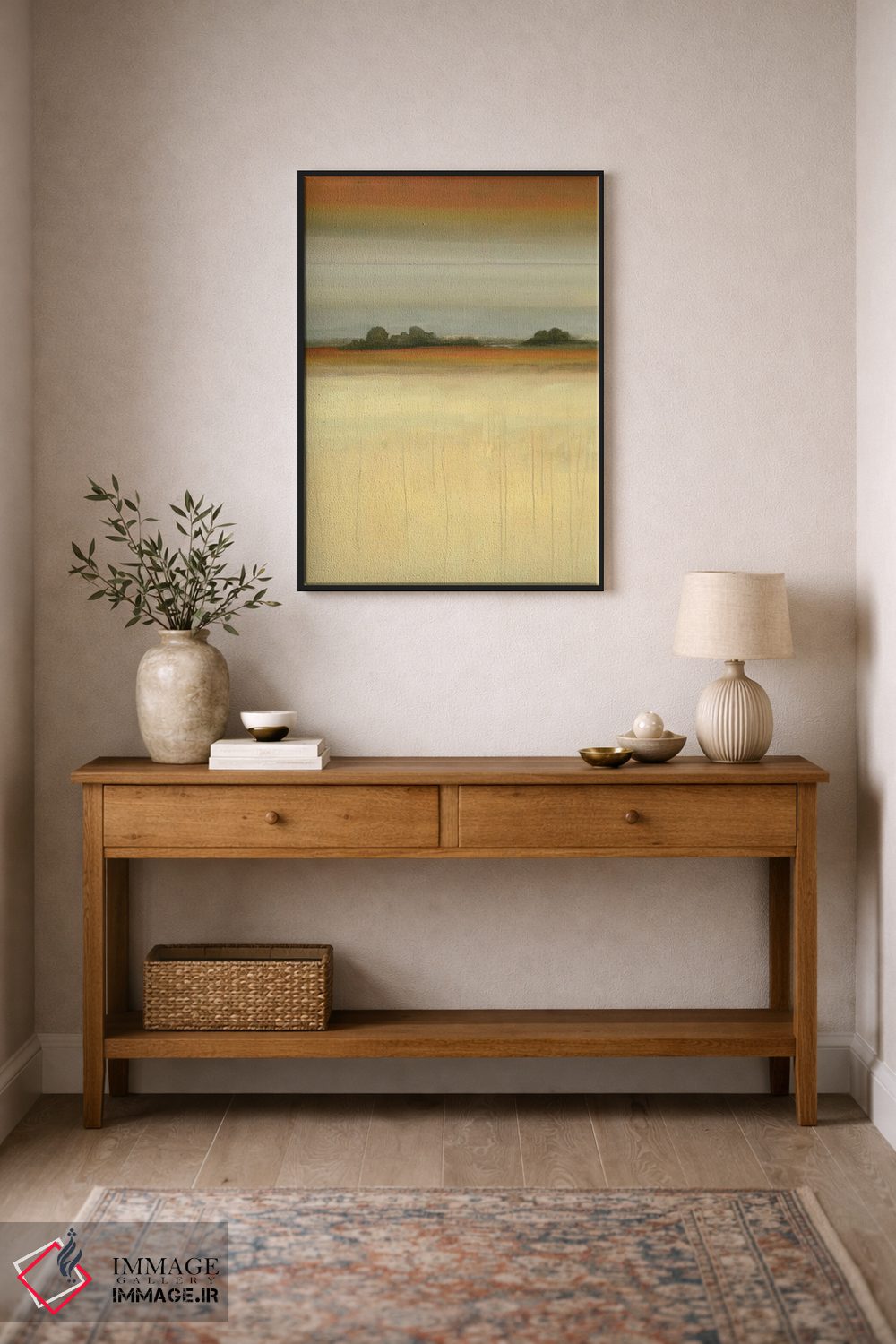 تابلو انتزاعی چشم انداز معاصر اثر لیزا ریجرز - D2B