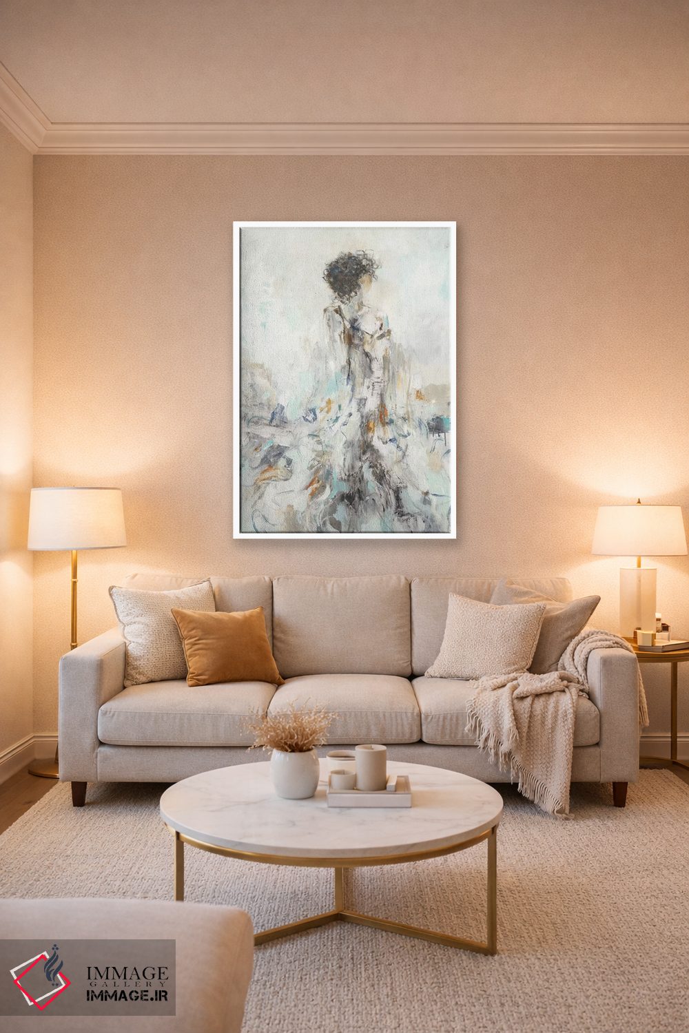 تابلو دکوراتیو انعکاس رمانتیک ۱ اثر لیزا ریجرز - D2W