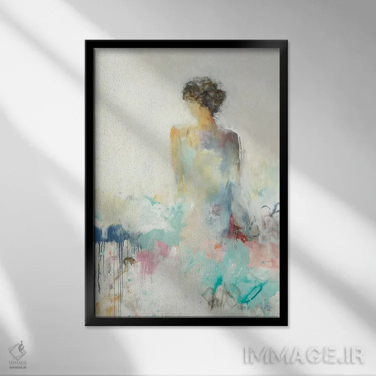 تابلو دکوراتیو رمانس در هواست اثر لیزا ریجرز - نمای قابدار مشکی