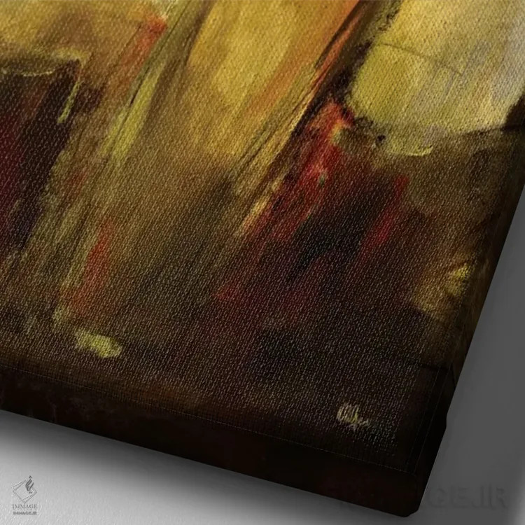 تابلو دکوراتیو خاطرات اثر لیزا ریجرز - نمای نزدیک بافت بوم