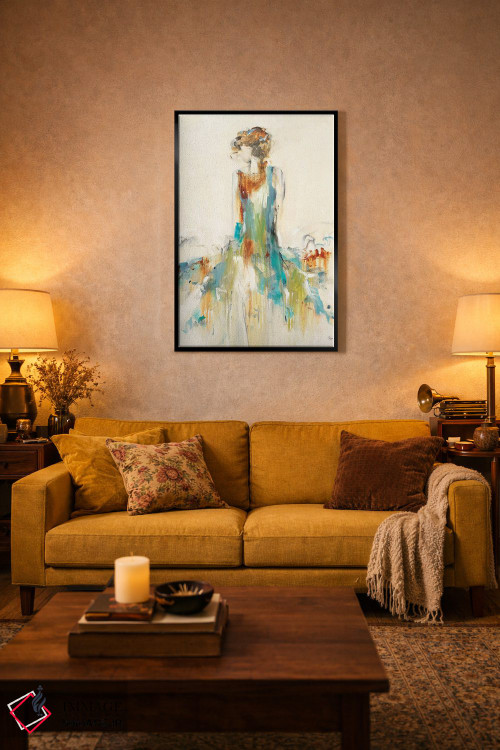 تابلو مدرن زیبایی زنگ زده اثر لیزا ریجرز - D5B