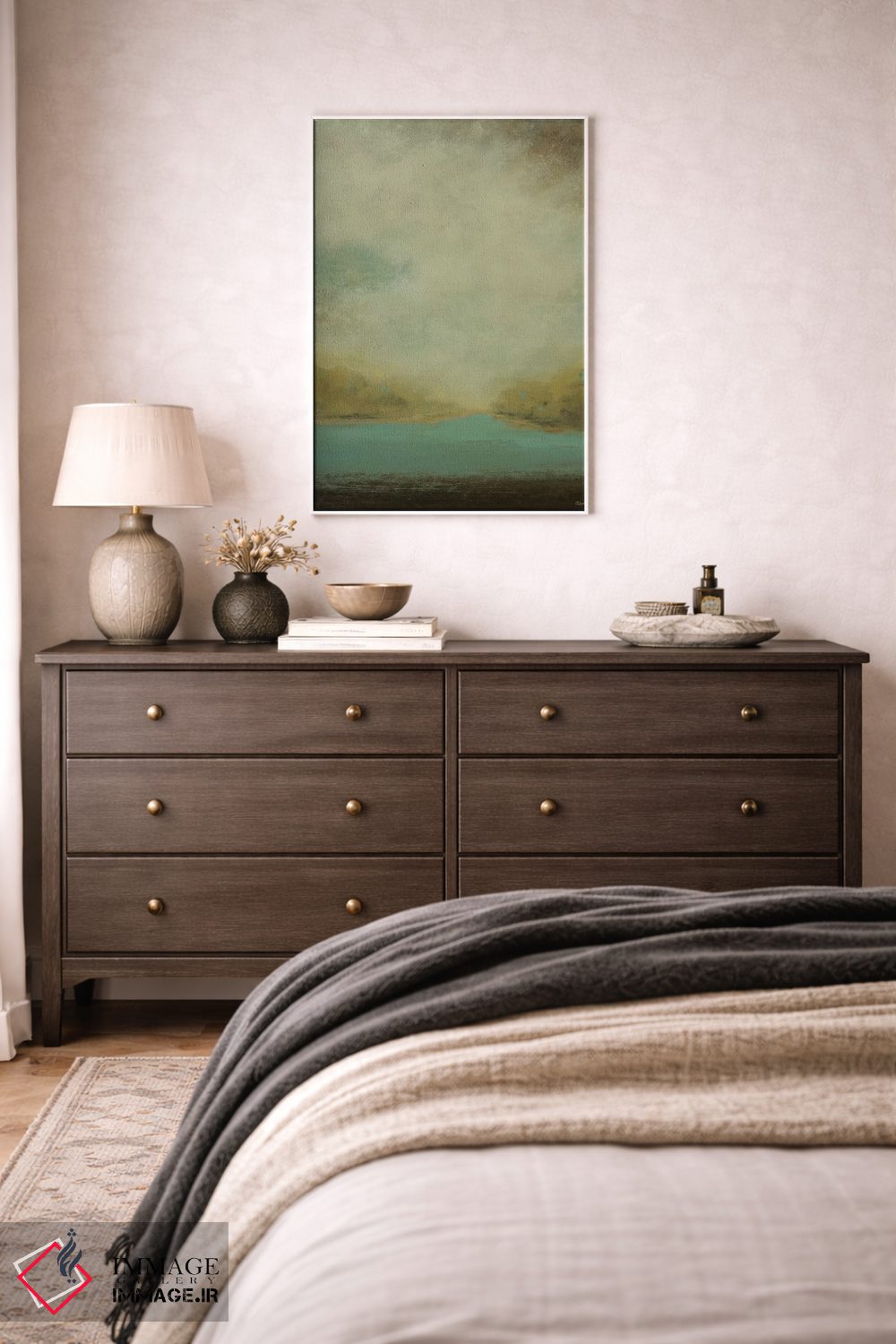 تابلو انتزاعی مناظر ملایم ۲ اثر لیزا ریجرز - D4W