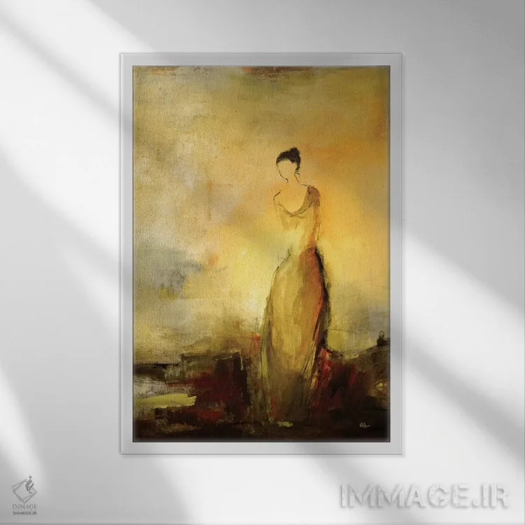 تابلو دکوراتیو خاطرات اثر لیزا ریجرز - نمای قابدار سفید