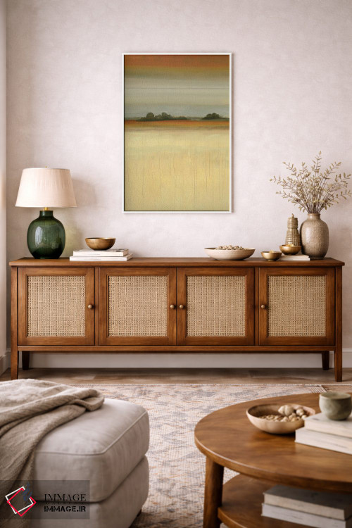 تابلو انتزاعی چشم انداز معاصر اثر لیزا ریجرز - D3W