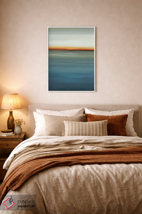 تابلو انتزاعی در کنار آبی ۱ اثر لیزا ریجرز - D6W