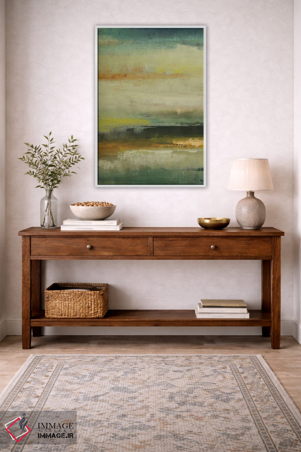 تابلو انتزاعی راز حل شد اثر لیزا ریجرز - D3W