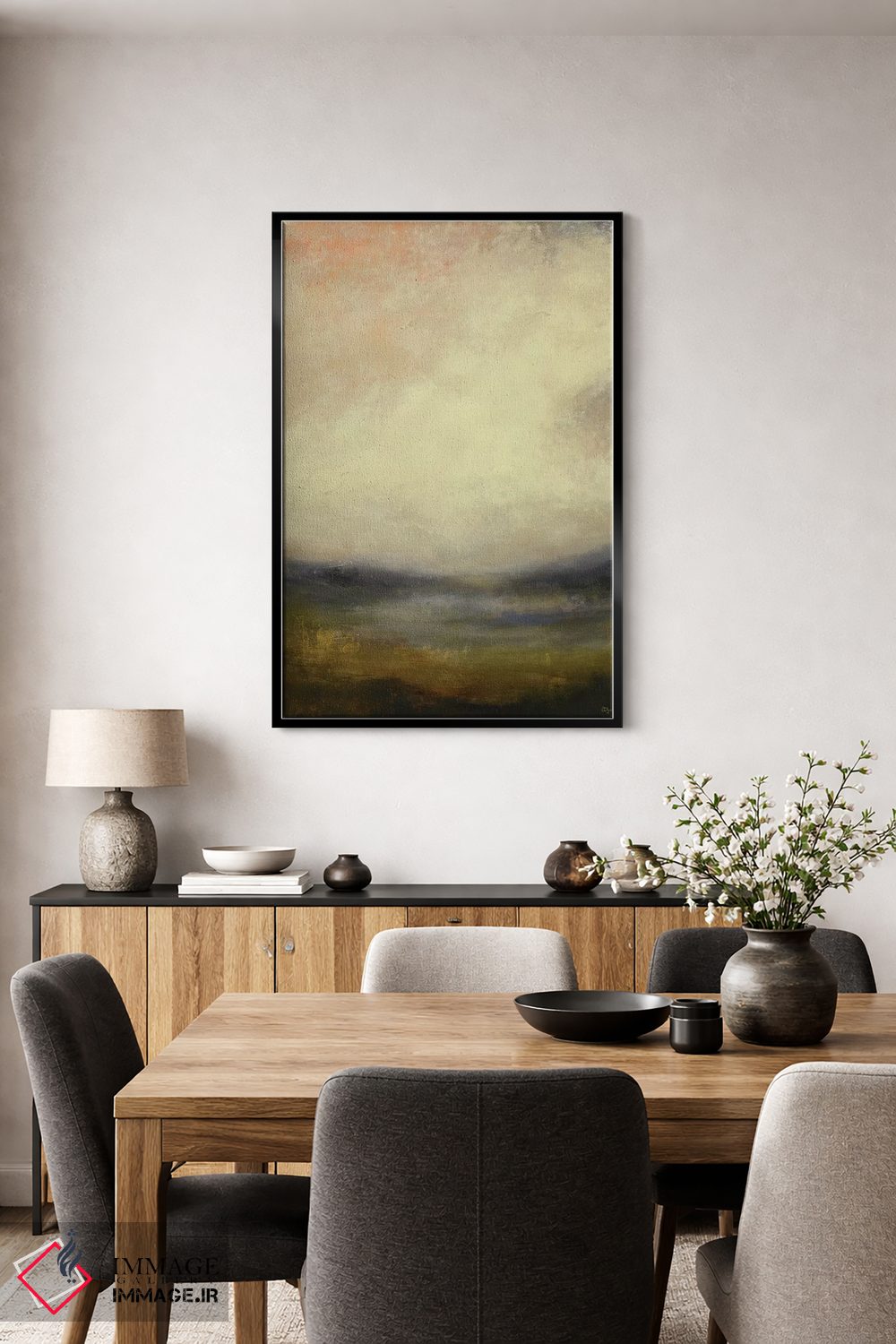 تابلو انتزاعی نماهای ملایم نسخه ۵ اثر لیزا ریجرز - D3B