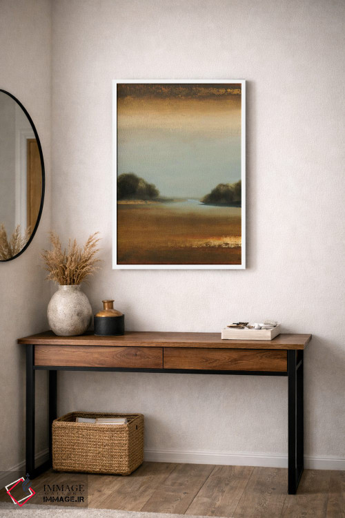 تابلو انتزاعی لحظات آرام ۴ اثر لیزا ریجرز - D2W