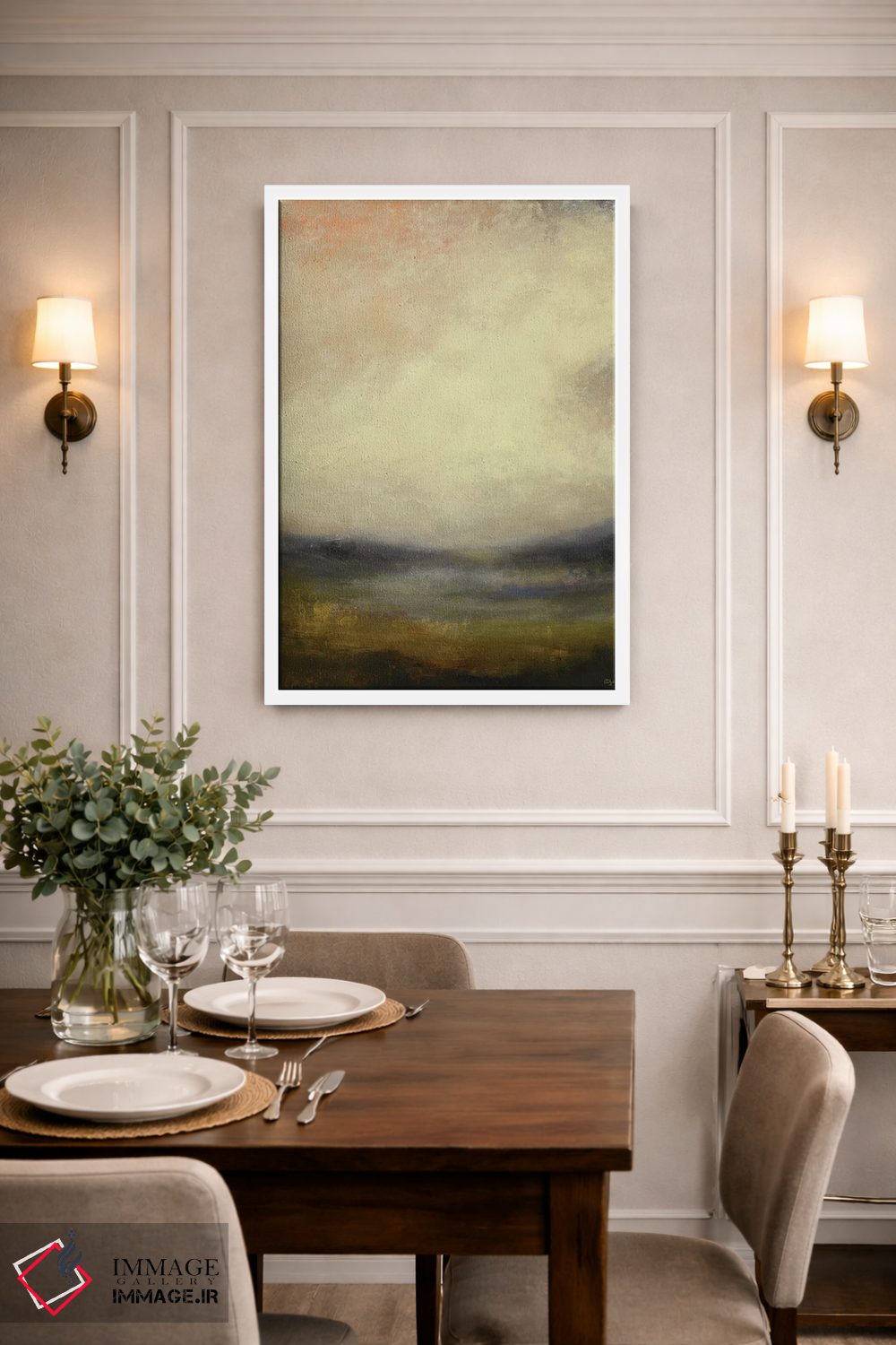 تابلو انتزاعی نماهای ملایم نسخه ۵ اثر لیزا ریجرز - D1W