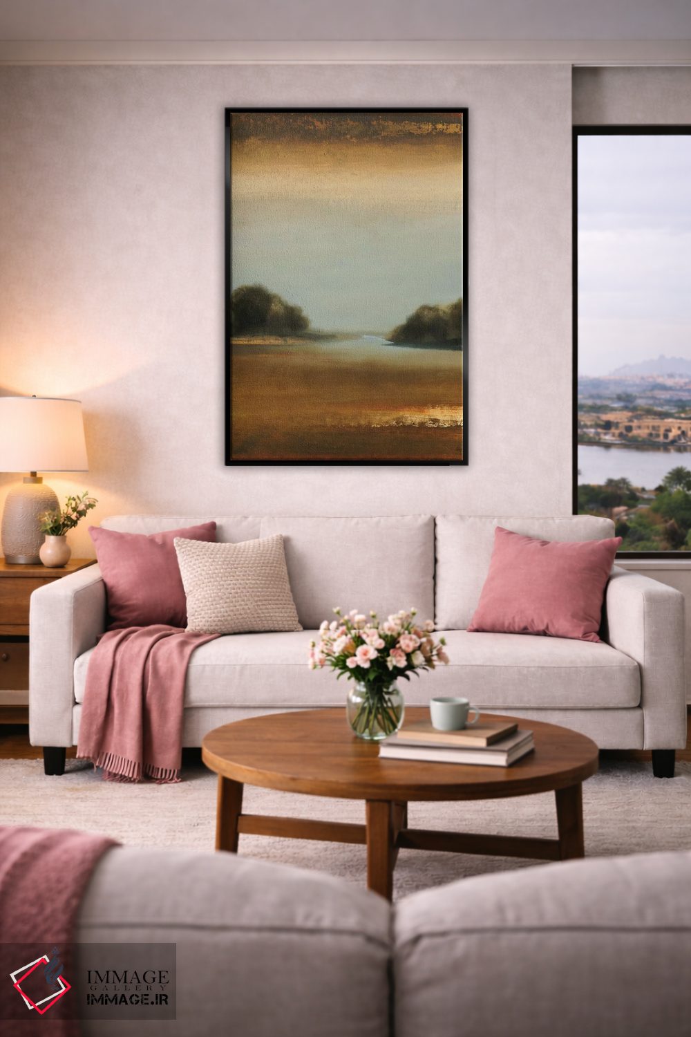 تابلو انتزاعی لحظات آرام ۴ اثر لیزا ریجرز - D4B