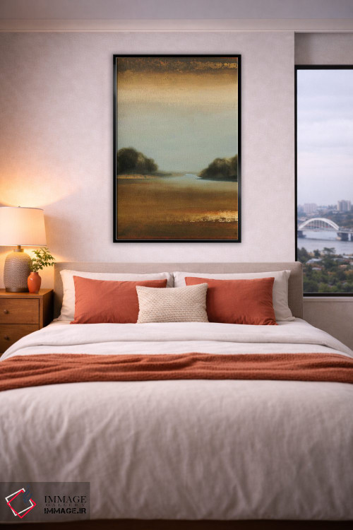 تابلو انتزاعی لحظات آرام ۴ اثر لیزا ریجرز - D5B