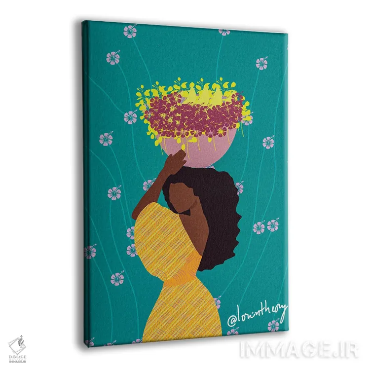 تابلو دکوراتیو آنیتا اثر لرین تیوری - نمای پرسپکتیو محصول