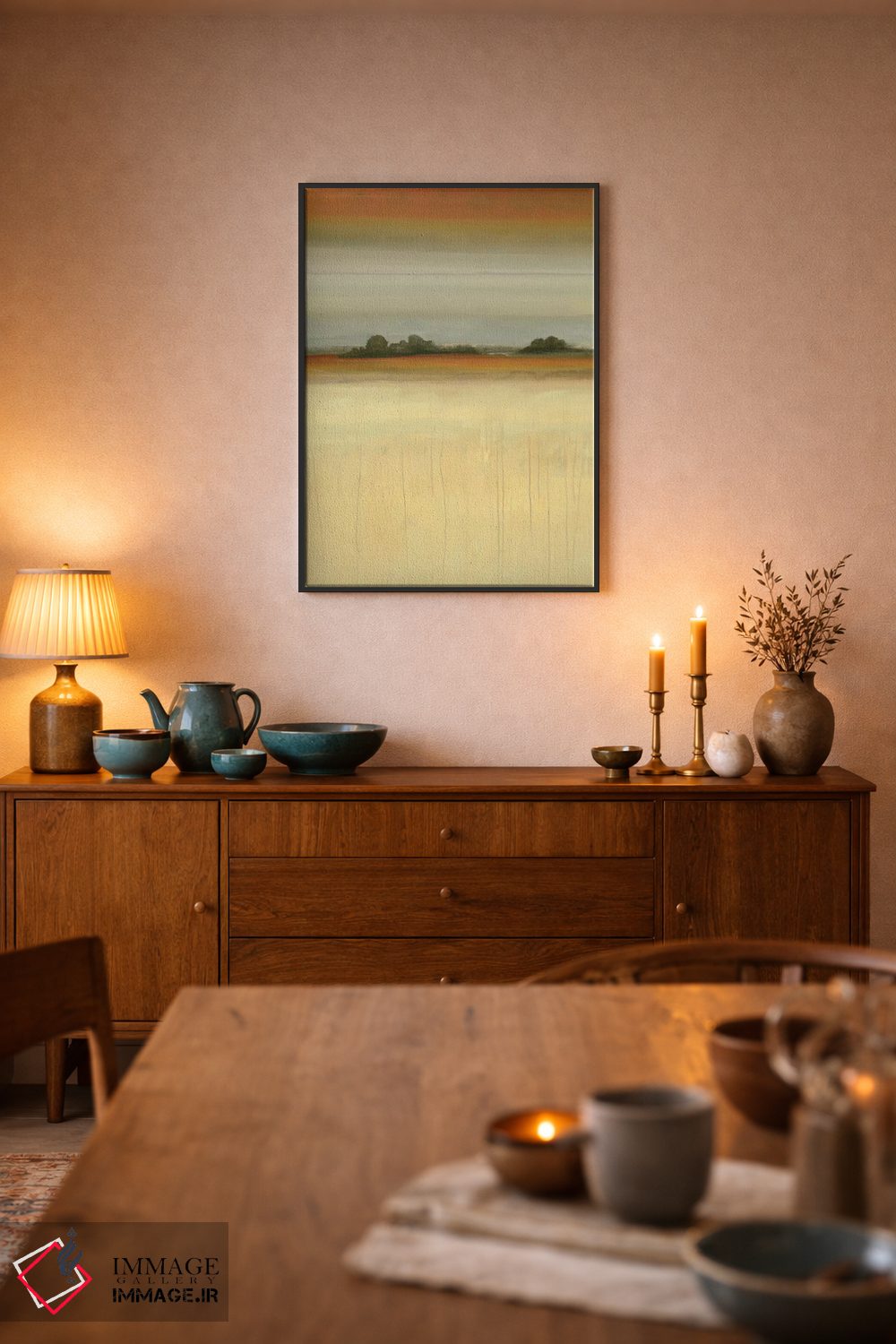 تابلو انتزاعی چشم انداز معاصر اثر لیزا ریجرز - D6B