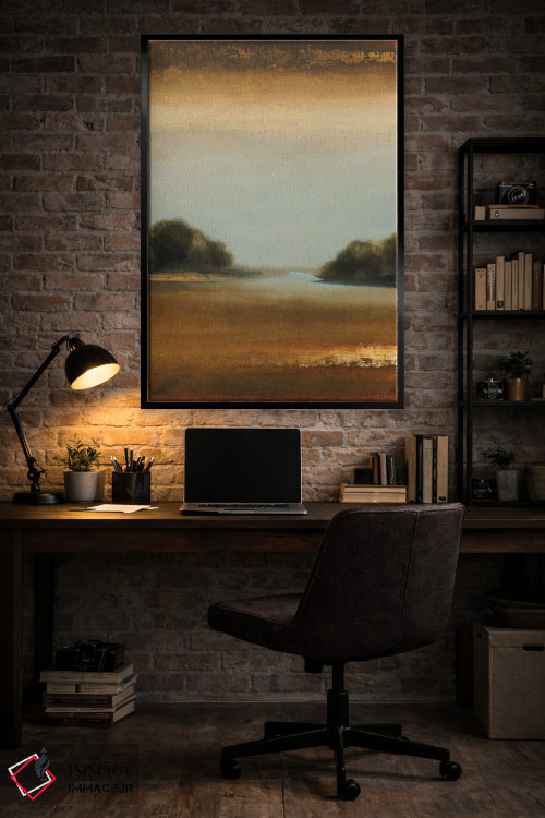 تابلو انتزاعی لحظات آرام ۴ اثر لیزا ریجرز - D6B