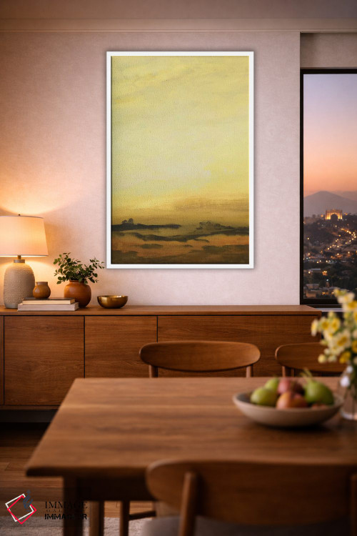 تابلو انتزاعی محیط گرم ۳ اثر لیزا ریجرز - D1W