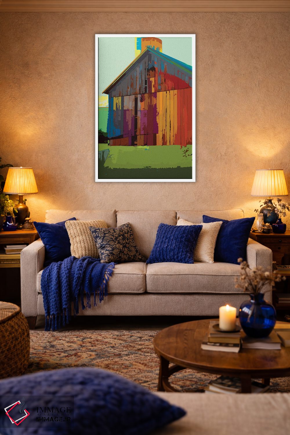 تابلو دکوراتیو انبار روستایی ۲ اثر لیزا ریجرز - D2W