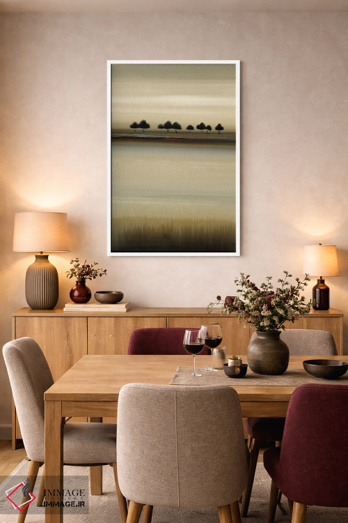 تابلو انتزاعی بیان درختان مرزی ۱ اثر لیزا ریجرز - D4W