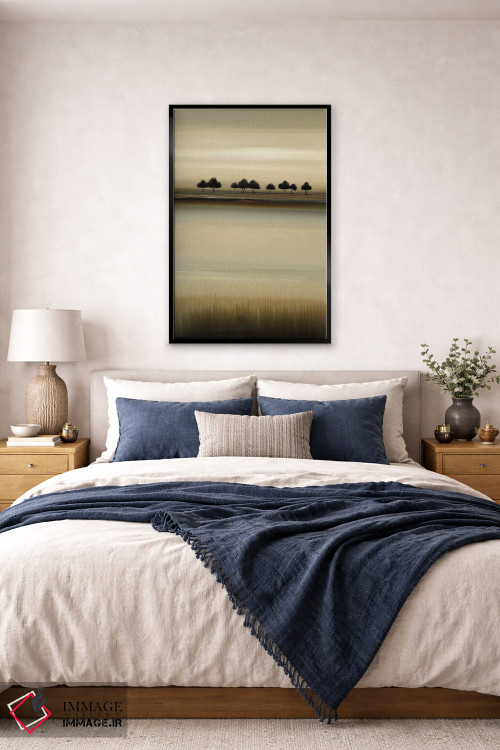 تابلو انتزاعی بیان درختان مرزی ۱ اثر لیزا ریجرز - D6B