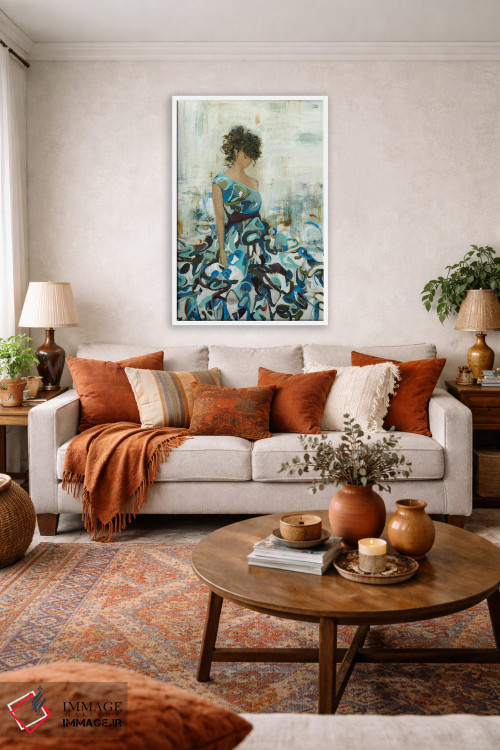 تابلو دکوراتیو زیبایی سیال اثر لیزا ریجرز - D1W