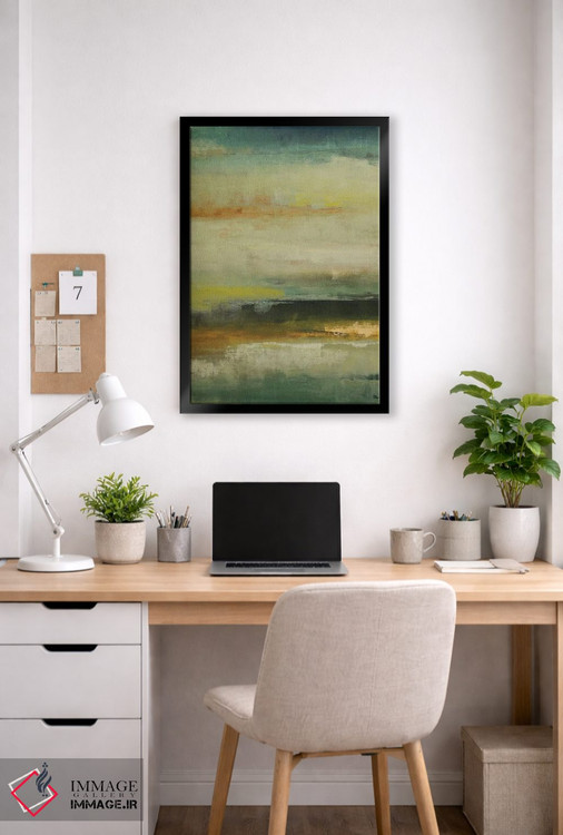 تابلو انتزاعی راز حل شد اثر لیزا ریجرز - D6B