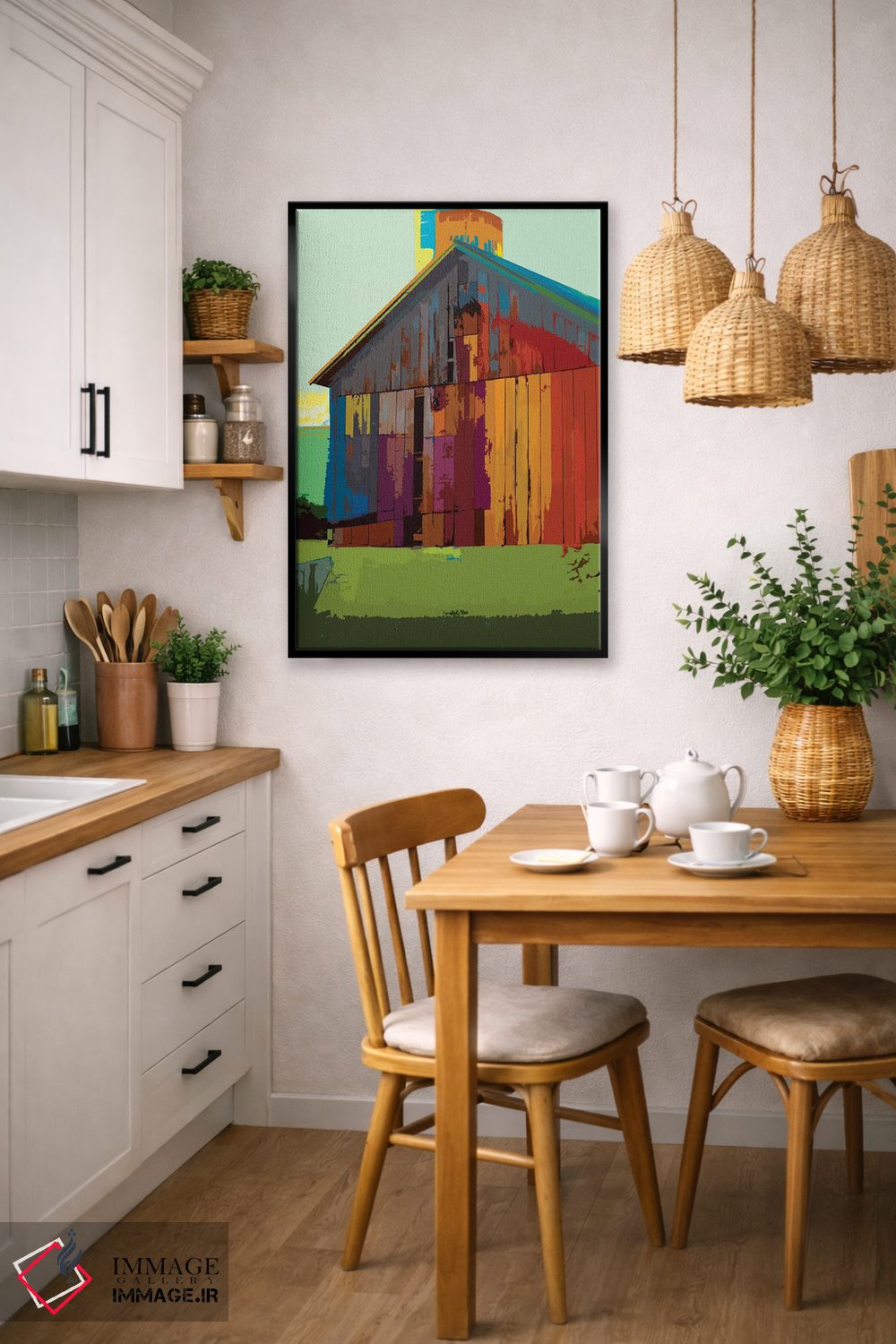 تابلو دکوراتیو انبار روستایی ۲ اثر لیزا ریجرز - D5B