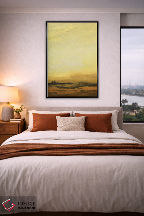 تابلو انتزاعی محیط گرم ۳ اثر لیزا ریجرز - D4B