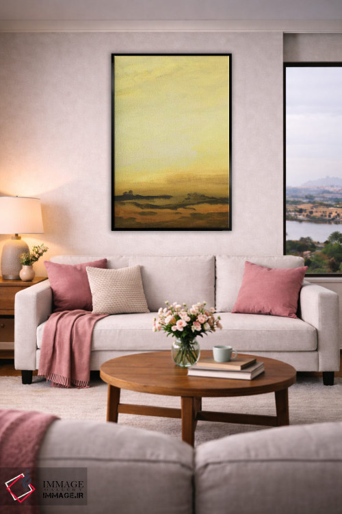 تابلو انتزاعی محیط گرم ۳ اثر لیزا ریجرز - D5B