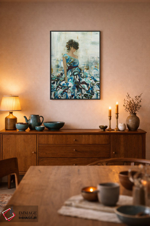 تابلو دکوراتیو زیبایی سیال اثر لیزا ریجرز - D5B